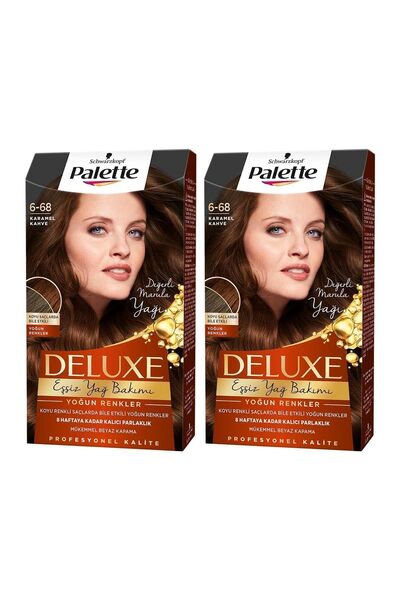 Palette Deluxe Saç Boyası 6-68 Karamel Kahve X 2 Adet