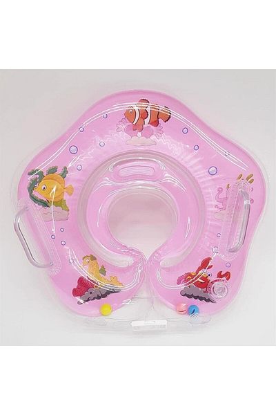 hazelin Baby Girl Pink Safety Locked Swimming Neck Ring Hzl25S-Br01