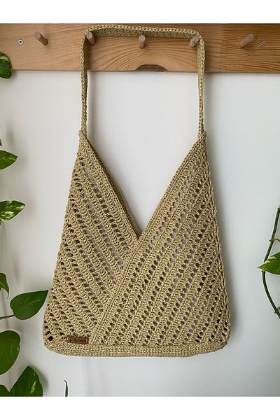 CreativeCraft Paper Rope Saddle Bag, Paper Rope Bag