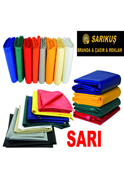 KAYA PLASTİK 350 x 300 mt Cm Pvc 650 gr Kalın polyester pvc Tır Brandası , Ko...