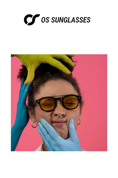 OS Sunglasses Ochelari de soare cu clips Berlin negri cu oglindă pentru bărbați și femei