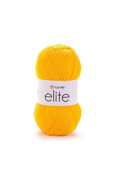 Yarnart Elite - Χειροποίητο Πλεκτό Νήμα Σκούρο Κίτρινο-32