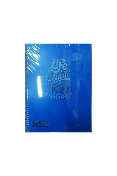 Notte SIM ENJOY (A4) دفتر ملاحظات ذو 96 ورقة بغطاء بلاستيكي حلزوني