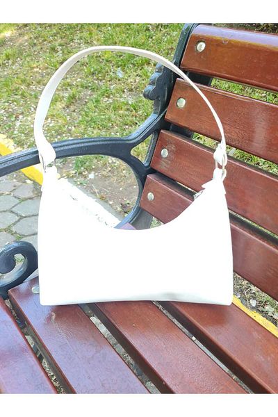 YMZBAG White Patent Leather Shoulder Bag
