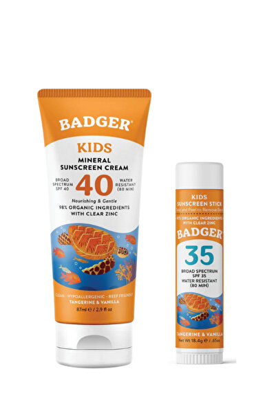Badger مجموعة شمس للأطفال من الزنك الشفاف