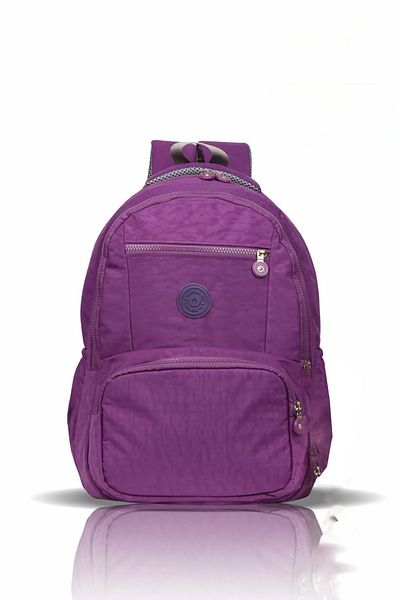 AVCA Unisex Waterproof Crinkle Fabric Large Size School and Travel Backpack with Teddy Bear Gift