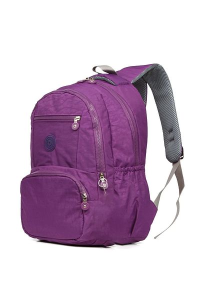AVCA Unisex Waterproof Crinkle Fabric Large Size School and Travel Backpack with Teddy Bear Gift