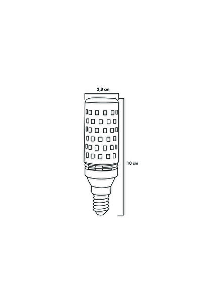 Heka MISIR ŞEFFAF 10W ÜÇ RENKLİ E14 LED AMPUL ERD-306