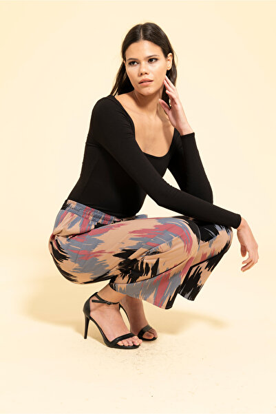 MİRAŞE MODA Viscose Color Roll in & Out Pocket Trousers