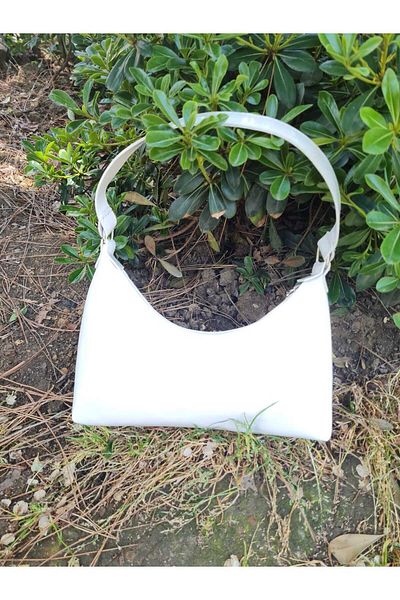YMZBAG White Patent Leather Shoulder Bag