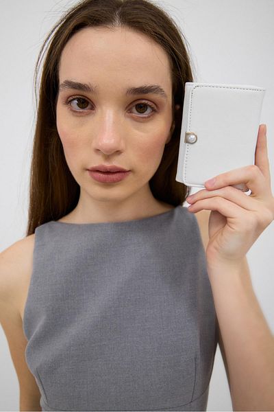 Shule Bags Daisy Pearl Scholarship Wallet White
