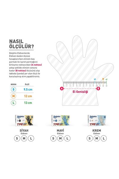 Dolphin Cream Tpe Gloves Size L 100 Pcs