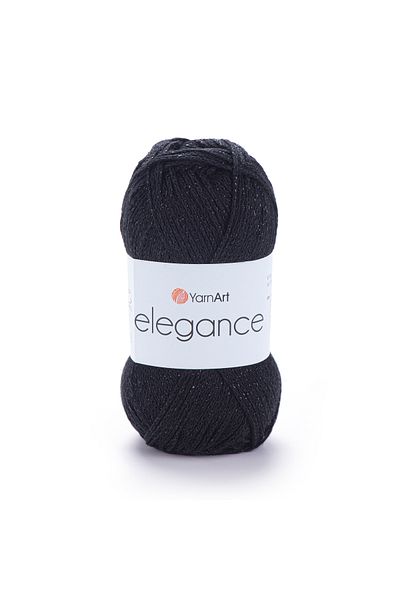 Yarnart Elegance - Glitter Χειροποίητο Νήμα Πλεξίματος Μαύρο-104