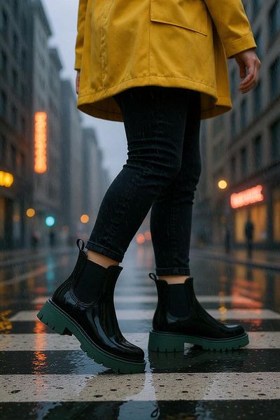 Afşin Waterproof Khaki Women's Boots Extra Water Resistant