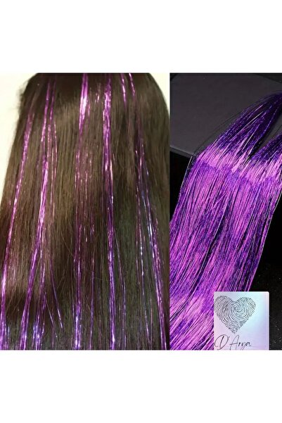 Darya Dd223 Sparkling Glitter Tinsel Hair Extension Purple