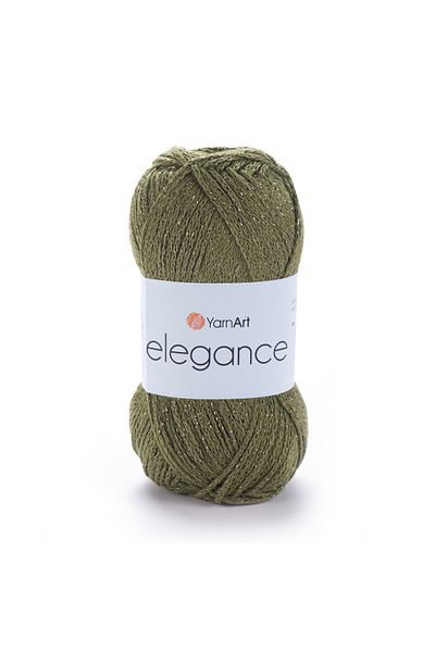 Yarnart Elegance - Glitter Χειροποίητο Νήμα Πλεκτομηχανής Olive Green-113