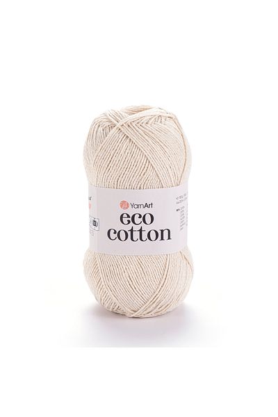 Yarnart Eco Cotton - Κρέμα νήματος πλεξίματος στο χέρι-762