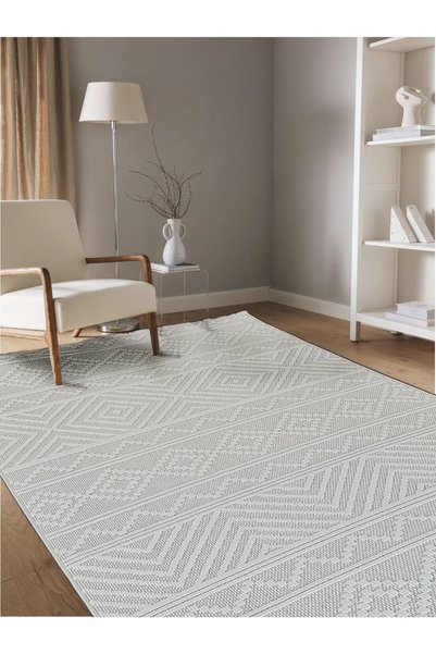 Halımark İstanbul Koleksiyonu | Her Odaya Uygun Beyaz Modern Halı 69675-060
