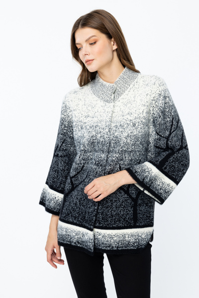 ON Desenli Çıtçıtlı Hırka