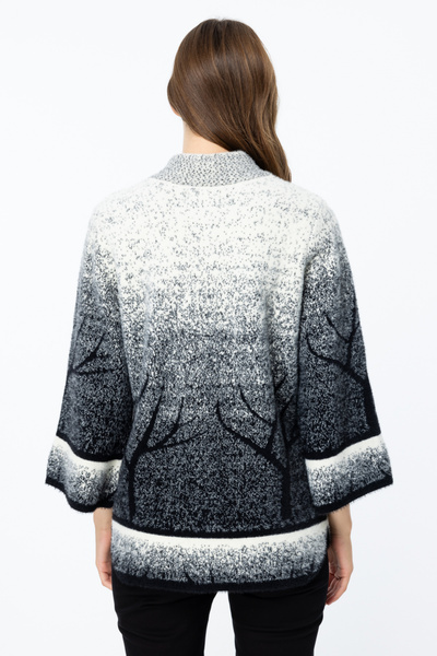 ON Desenli Çıtçıtlı Hırka