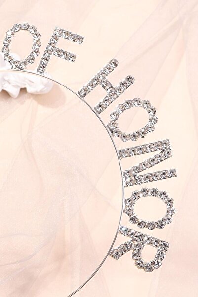 New Obsessions Maid of Honor Head Bridesmaid Crystal Stone Party Crown