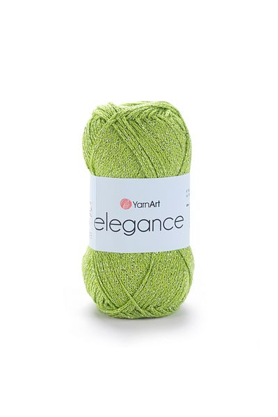 Yarnart Elegance - Glitter Χειροποίητο Νήμα Πλεκτομηχανής Πράσινο Φιστίκι-114
