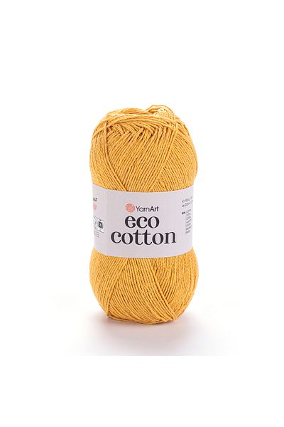 Yarnart Eco Cotton - Νήμα Πλεκτομηχανής Χειρός Κίτρινο-764