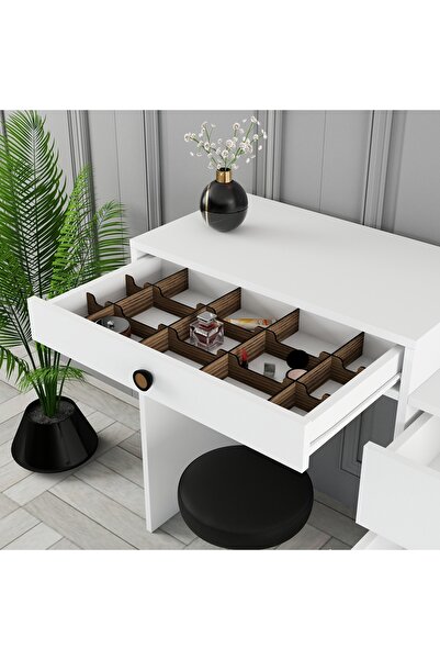 Variant Mobilya Variant Lizbon Makyaj Masalı Aynalı Şifonyer - Beyaz