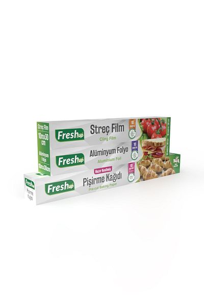 FRESHUP Fresh-up 3-piece Kitchen Set - Baking Paper, Aluminum Foil and Stretch