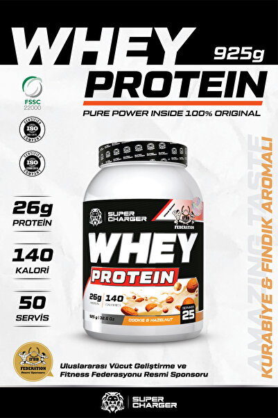 supercharger Whey Protein Tozu 925g Kurabiye Aromalı, Kas Gelişimi Ve Onarım,...