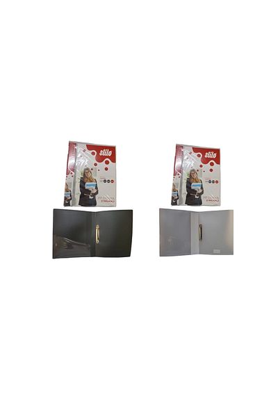 Stilo STİLO 2 Ring PP File Double - Black and Transparent
