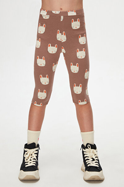 LOVETTI Κορίτσια με μοτίβο Sleepy Bunny Κολάν Κάπρι κάτω από το γόνατο