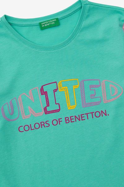 United Colors of Benetton Суитшърт за момиче - спокойна кройка