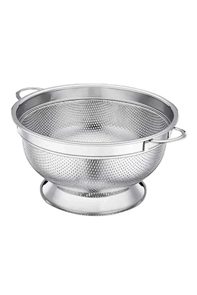 YDGR Stainless Steel Strainer 21 cm – Durable Wide Colander – Pasta Vegetable Washing Strainer