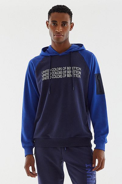 United Colors of Benetton Мъжки суитшърт с качулка Bnt-m20648