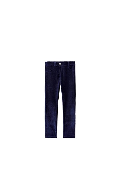 United Colors of Benetton Kız Çocuk Lacivert Kadife Jegging