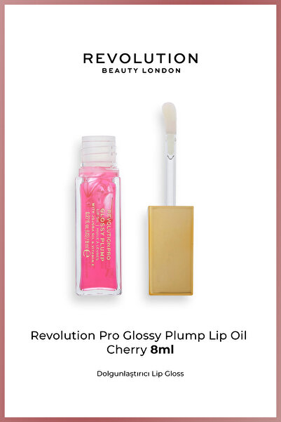 Revolution Pro Glossy Plump Lip Oil Cherry - Dolgunlaştırıcı Lip Gloss 8 ml