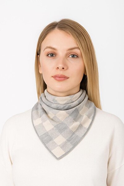 Sebir Moda Checkered Patterned Knitwear Scarf