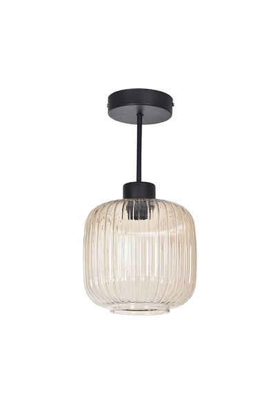 Modavize Munich Modern Living Room - Black Color Single Ceiling Pendant Chandelier - Kitchen and Bedroom