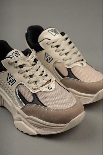 ayakkabıhavuzu Tenis de damă negru bej