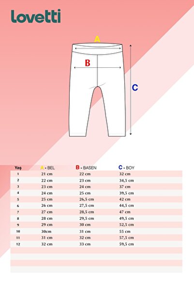 LOVETTI Cutouts Shape Kız Çocuk Desenli Diz Altı Tayt Kapri