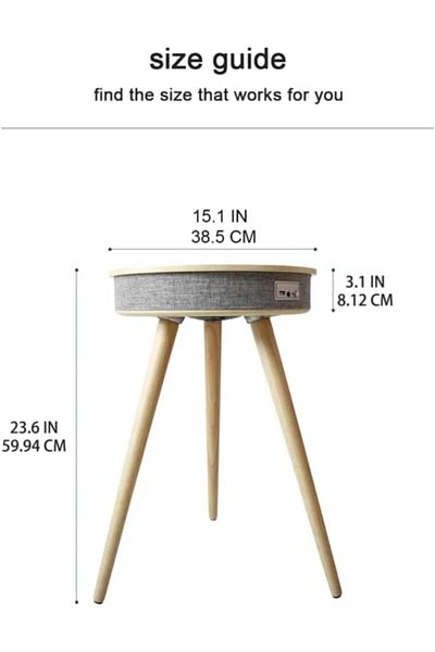 X LOT Multifunctional Coffee Table With Wiress Charger for Mobile Phones&Bluethooth speaker Play Music