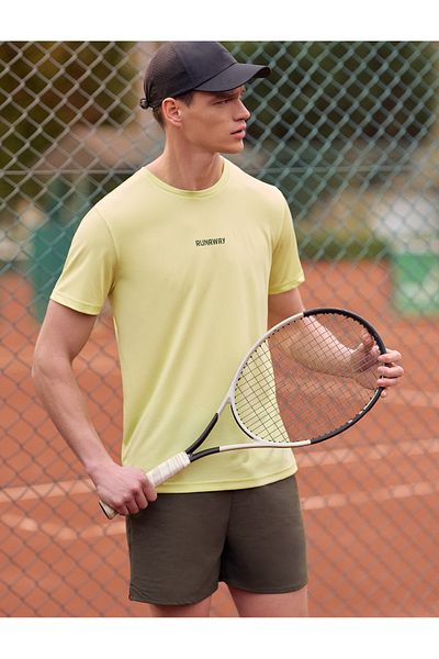 Koton Short Sleeve Regular Fit Crew Neck Printed Sports T-Shirt