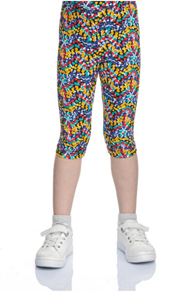 LOVETTI Girl's Patterned Below the Knee - Speckled Tights Capri