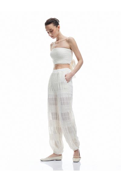 Koton Comfortable Fit Half Lined Transparent Pocket Lace Jogger Pants