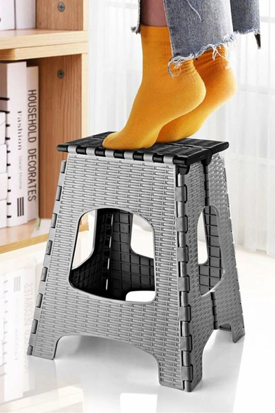 Mutfak Köşesi Pratik Büyük Katlanabilir Tabure - Katlanır Kamp Tabure - Piknik Tabure