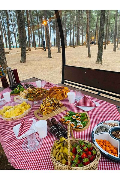 NOY Picnic Set 32 Pieces 6-Person Cutlery Set with Spoon and Plate