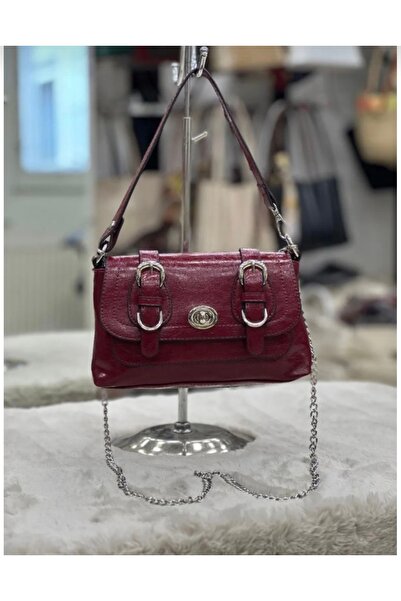 Calliopia Yumuşak Suni Deri El Ve Omuz Çantası Cherry