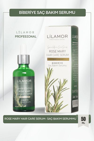 Lilamor Rosemary Hair Care Set 3-Piece Eco Set Shampoo 400ml Tonic 250ml Serum 50ml