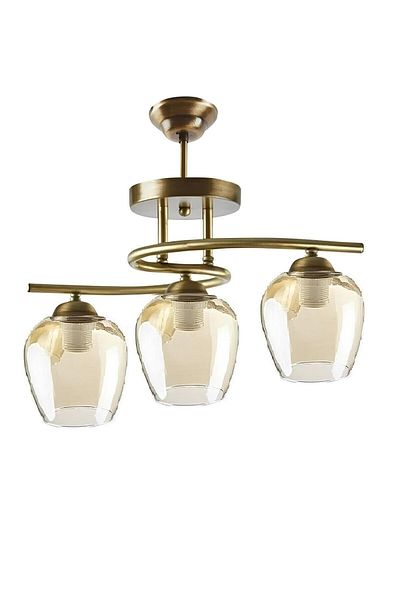 Modavize Fuji Living Room Chandelier - Set of 3 Antique Case Honey for Kitchen and Bedroom